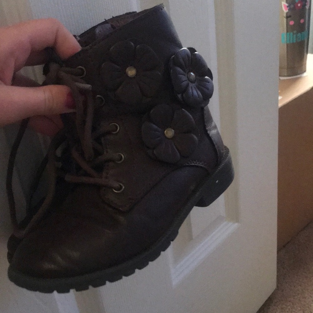 Toddler girls brown boots